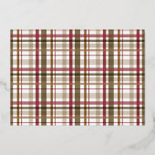 古いクリスマスファッションドを祈る 箔シーズンカード (裏面)