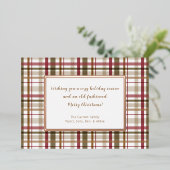 古いクリスマスファッションドを祈る 箔シーズンカード (立ち正面)