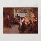 古いクリスマス シーズンポストカード (正面)