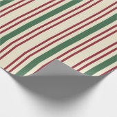 古いクリファッションドスストライプのスマスラッピング紙 ラッピングペーパー (角)