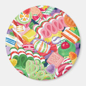 古いクリファッションドスマスキャンディマグネット マグネット (正面)