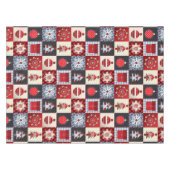 古いクリファッションドスマスキルト テーブルクロス (正面(横))