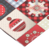 古いクリファッションドスマスキルト テーブルクロス (アングル)