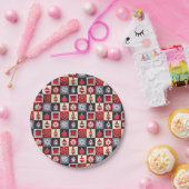 古いクリファッションドスマスキルト ペーパープレート (パーティー)