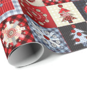 古いクリファッションドスマスキルト ラッピングペーパー (ロールコーナー)