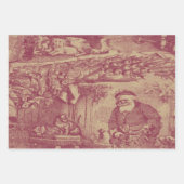 古いクリファッションドスマス ラッピングペーパーシート (正面3)