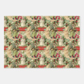 古いクリファッションドスマス ラッピングペーパーシート (正面2)