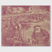 古いクリファッションドスマス ラッピングペーパー (フラット)