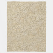 古いクロチェットレースのシームレスなパターン1 フリースブランケット (正面)