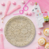 古いクロチェットレースフローラルパターン+あなたのアイディア ペーパープレート (パーティー)