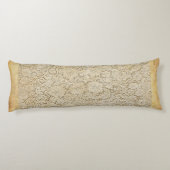 古いクロチェットレースフローラルパターン+あなたのアイディア ボディピロー (裏面)