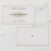 古いクールヴィンテージスタイルタイポグラフィ 名刺 (正面/裏面)