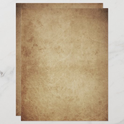 古いグランジヴィンテージ羊皮紙 (正面/裏面)