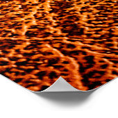 古いグランジ茶色の皮質感 ポスター (角)