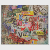 古いグランジ裂けた新しいテクスチャの背景デザイン ラッピングペーパー (フラット)