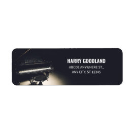 古いグランドピアノ ラベル