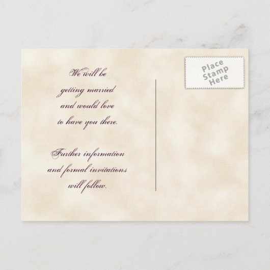 古いグレープブドウ畑の日付のポストカードを保存 案内ポストカード (裏面)