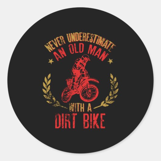 古いケシをダートバイクで過小評価してはいけない ラウンドシール (正面)