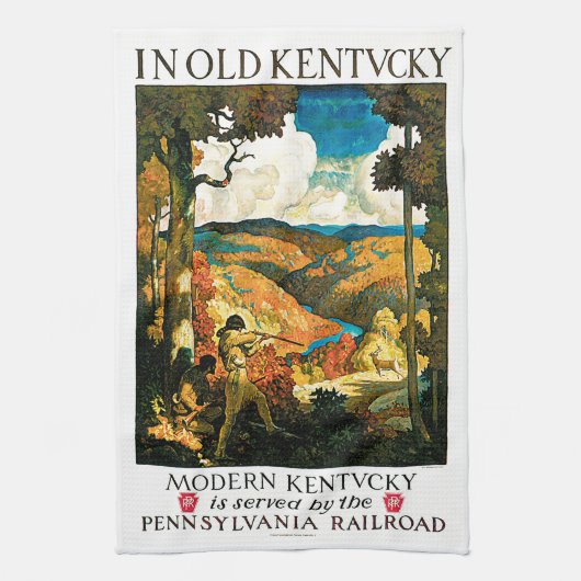 古いケンタッキーで キッチンタオル (縦)