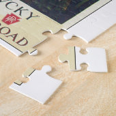 古いケンタッキーのヴィンテージ旅行ポスターアートワーク ジグソーパズル (側面)