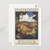古いケンタッキー州ペンシルバニア鉄道で ポストカード (正面/裏面)