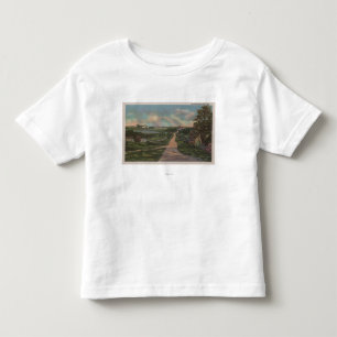 古いケープコッドの車線の眺め トドラーTシャツ