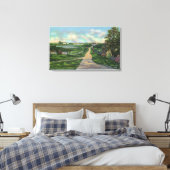 古いケープコッドレーンのビュー キャンバスプリント (インサイチュ (寝室))