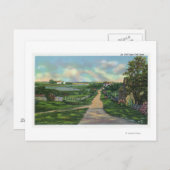 古いケープコッドレーンのビュー ポストカード (正面/裏面)