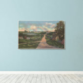 古いケープコッドレーンビュー キャンバスプリント (インサイチュ (ウッドフロア))