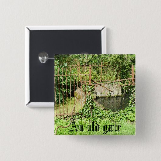 古いゲート 缶バッジ (正面&裏面)