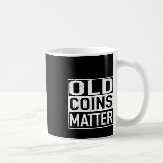 古いコイン硬貨コレクターNumismatistステッカー コーヒーマグカップ (右)