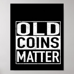 古いコイン硬貨コレクターNumismatistステッカー ポスター
