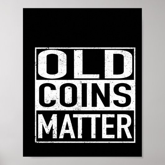 古いコイン硬貨コレクターNumismatistステッカー ポスター (正面)