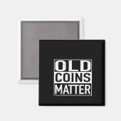古いコイン硬貨コレクターNumismatistステッカー マグネット (正面/裏面)