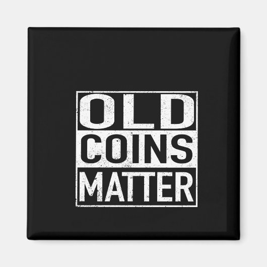 古いコイン硬貨コレクターNumismatistステッカー マグネット (正面)