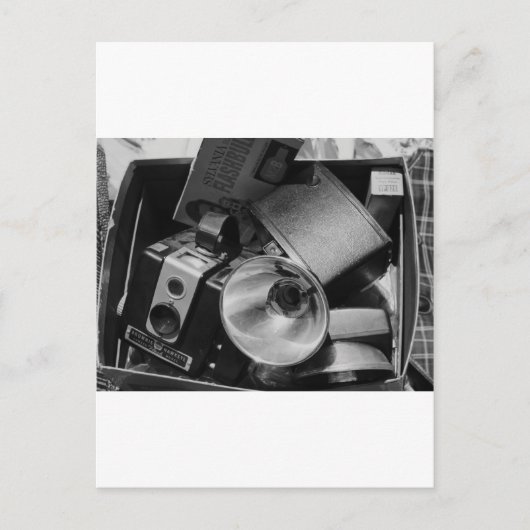 古いコダックのカメラの箱 ポストカード (正面)