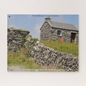 古いコテージと石の壁ゴールウェイアイルランド。ジグソー ジグソーパズル (横)