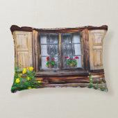 古いコテージ窓枕 アクセントクッション (正面)