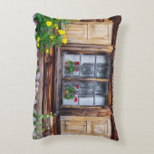 古いコテージ窓枕 アクセントクッション (裏面(縦))