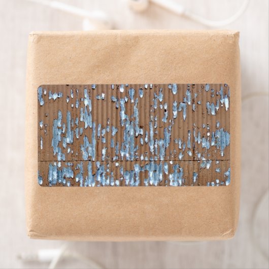 古いコルゲートメタル ラベル (インサイチュ)