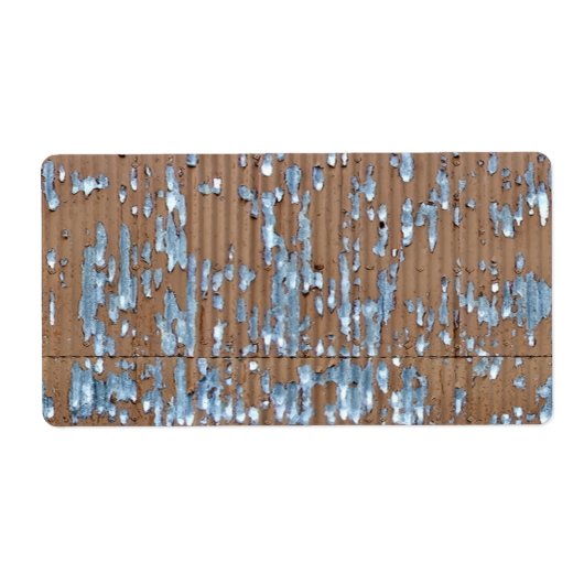 古いコルゲートメタル ラベル (正面)