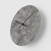 古いコンクリート ラウンド壁時計 (傾斜)