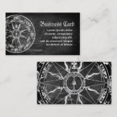 古いコンパス面図 名刺 (正面/裏面)