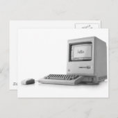 古いコンピュータ ポストカード (正面/裏面)