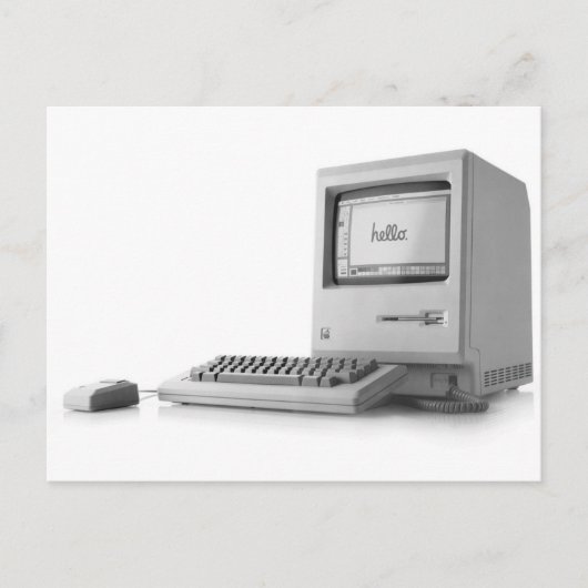 古いコンピュータ ポストカード (正面)