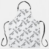 古いコード国際的モースのユーモア エプロン (正面)