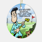 古いゴルファー セラミックオーナメント (左)