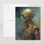 古いサイボーグ未来的SF ポストカード (正面/裏面)