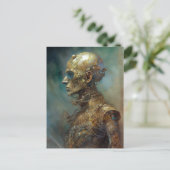 古いサイボーグ未来的SF ポストカード (スタンド正面)