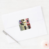 古いサンファンプエルトリコの色 スクエアシール (封筒)